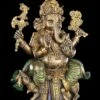 Buddha Figur Ganesha - Bronzefarben