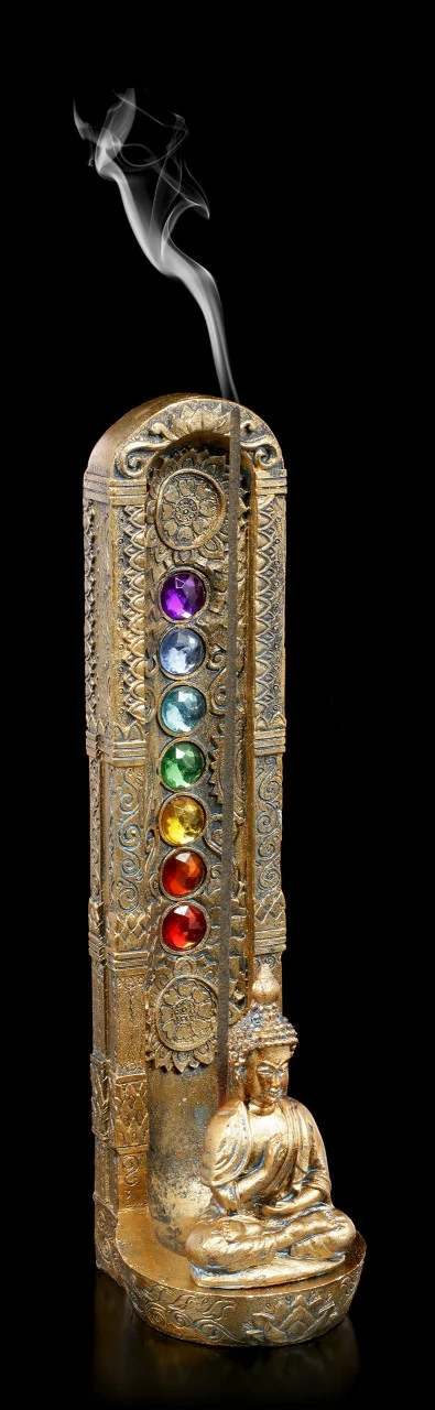 Buddha Räucherstäbchenhalter - Ascending Chakras 3 Buddha Räucherstäbchenhalter - Ascending Chakras