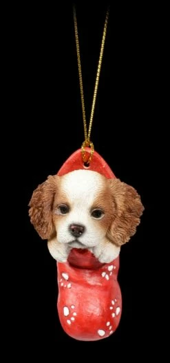 Christbaumschmuck Hund - King Charles Spaniel Im Strumpf -FIGUREN Verkäufe Christbaum Schmuck Hund King Charles Spaniel Im Strumpf 2 1280x1280