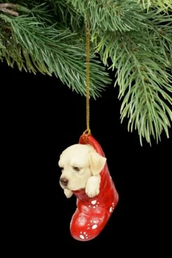 Christbaumschmuck Hund - Labrador Im Strumpf