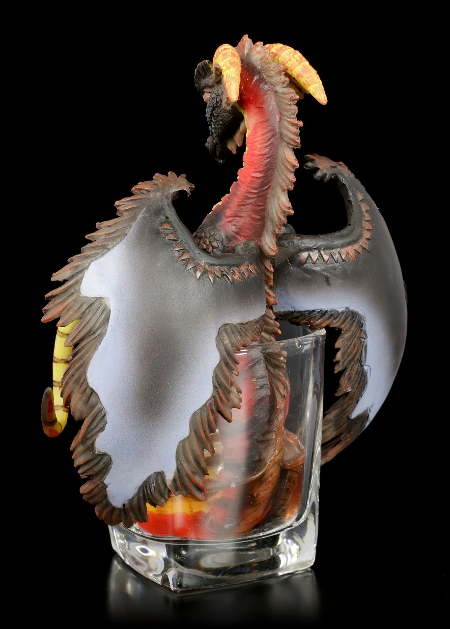 Drachen Figur Im Rum Glas 6 Drachen Figur Im Rum Glas – Bild 4