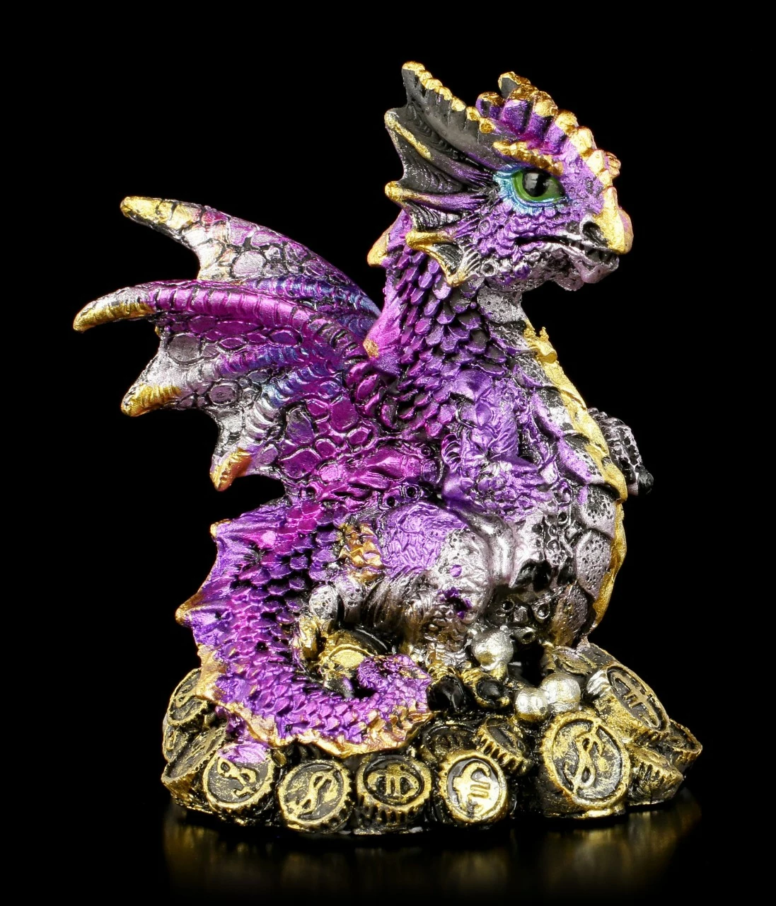 Drachen Figuren 4er Set - Glücksmünzen 7 Drachen Figuren 4er Set - Glücksmünzen – Bild 5