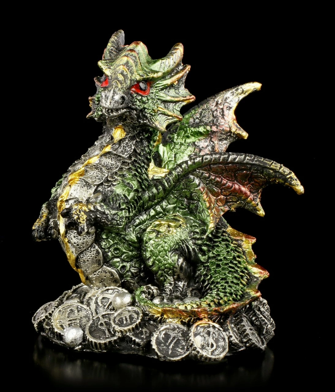 Drachen Figuren 4er Set - Glücksmünzen 8 Drachen Figuren 4er Set - Glücksmünzen – Bild 6