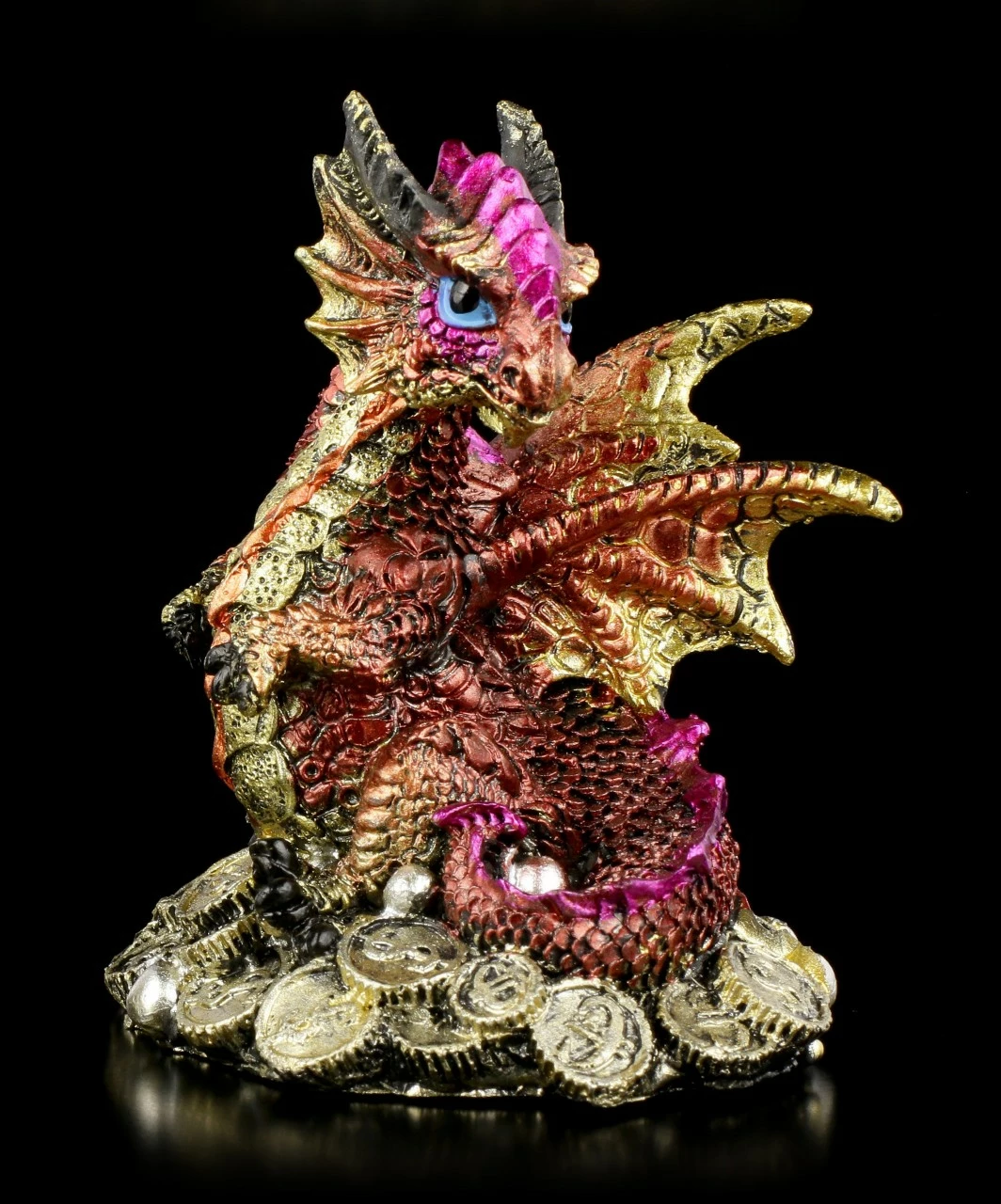 Drachen Figuren 4er Set - Glücksmünzen 10 Drachen Figuren 4er Set - Glücksmünzen – Bild 8