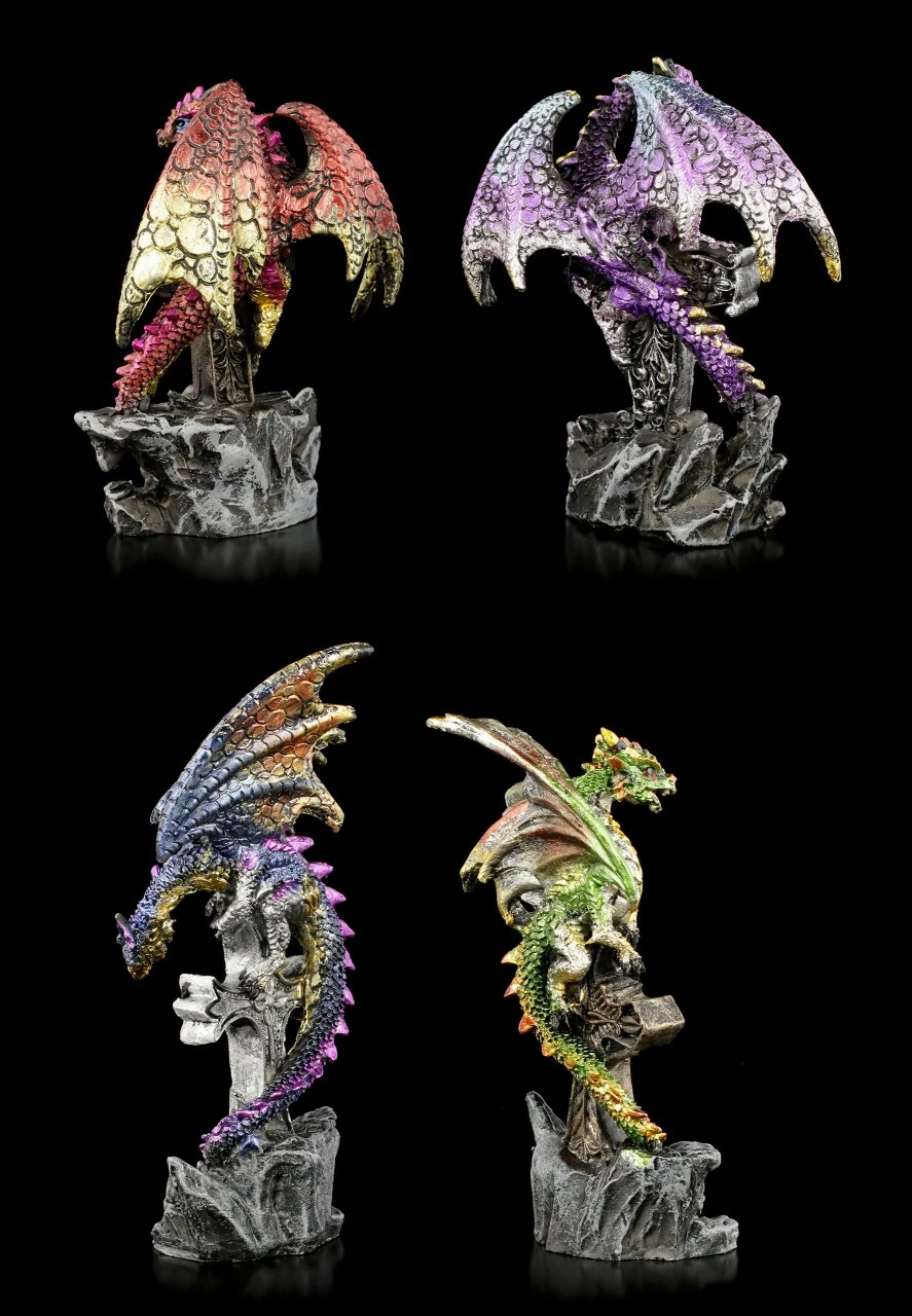 Drachen Figuren 4er Set - Grabesdiener 5 Drachen Figuren 4er Set - Grabesdiener – Bild 3