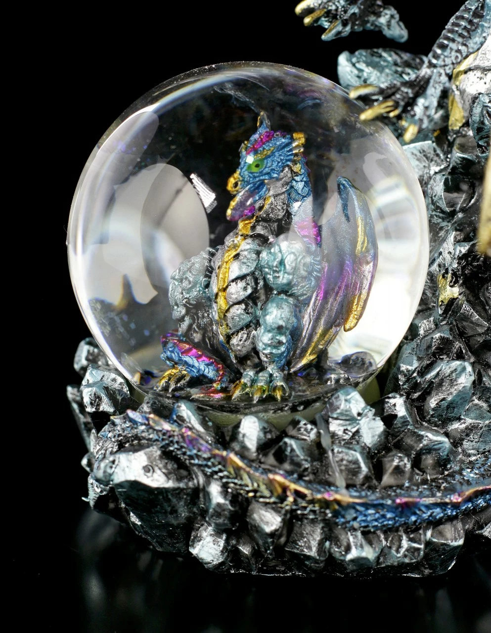 Drachenfigur Mit Schneekugel - Azul Oracle 10 Drachenfigur Mit Schneekugel - Azul Oracle – Bild 8