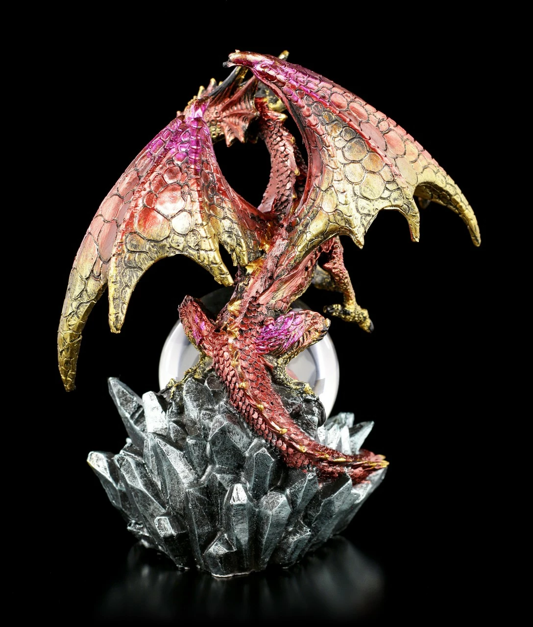 Drachenfigur Mit Schneekugel - Ruby Oracle 6 Drachenfigur Mit Schneekugel - Ruby Oracle – Bild 4