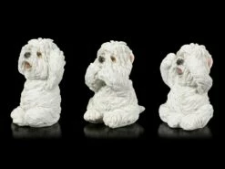 Drei Weise Hunde Figuren - Westies Nichts Böses -FIGUREN Verkäufe Drei Weise Westies Hunde Figuren Nichts Boeses 2 1280x1280