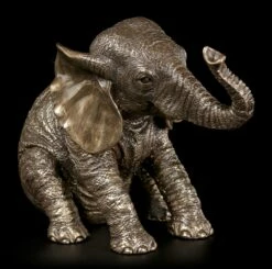 Elefanten Figur - Sitzend Bronziert -FIGUREN Verkäufe Elefang Figur Sitzend 2 1280x1280