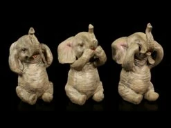 Elefanten Figuren 3er Set - Nichts Böses