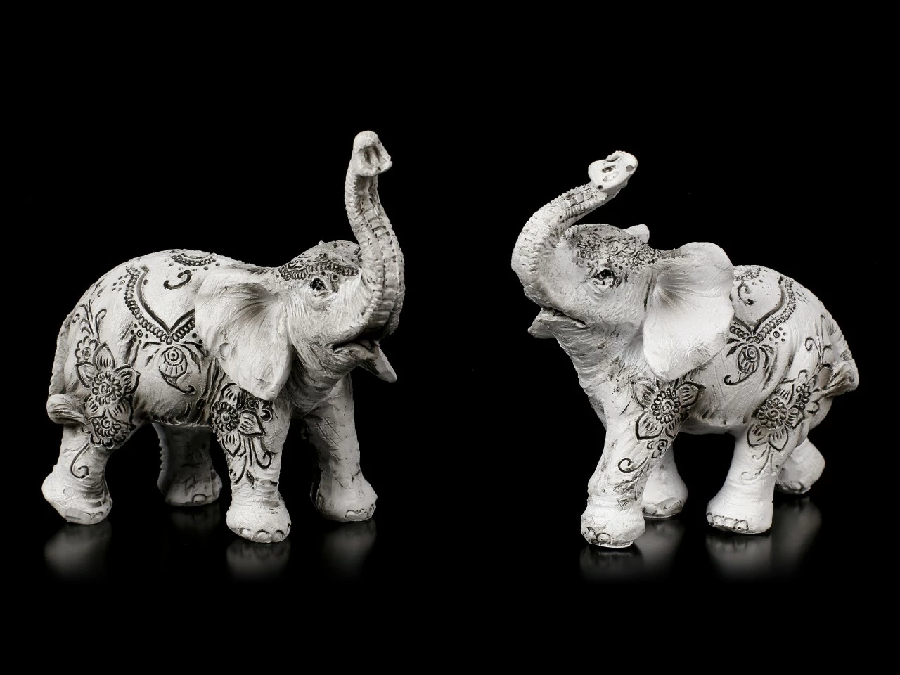 Elefanten Figuren - Henna Harmony - 2er Set 4 Elefanten Figuren - Henna Harmony - 2er Set – Bild 2