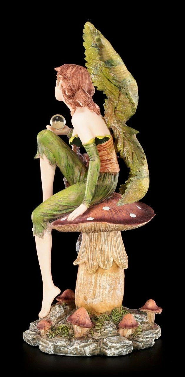 Elfen Figur - Dracolia Mit Blätterflügeln Und Drache 6 Elfen Figur - Dracolia Mit Blätterflügeln Und Drache – Bild 4