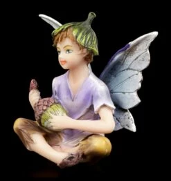 Kleine Elfen Figur - Junge Sitzend -FIGUREN Verkäufe Elfe Eichel 2 1280x1280