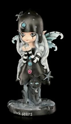 Elfen Figur Mit Katze - Black Stars -FIGUREN Verkäufe Elfe Schwarz Stars 2 1280x1280