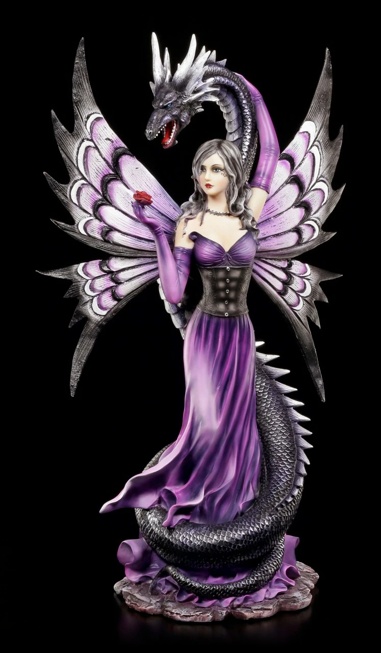 Elfen Figur Mit Seeschlange - Guardian's Embrace 3 Elfen Figur Mit Seeschlange - Guardian's Embrace