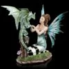 Elfen Figur - Arwen Mit Drachenbaby