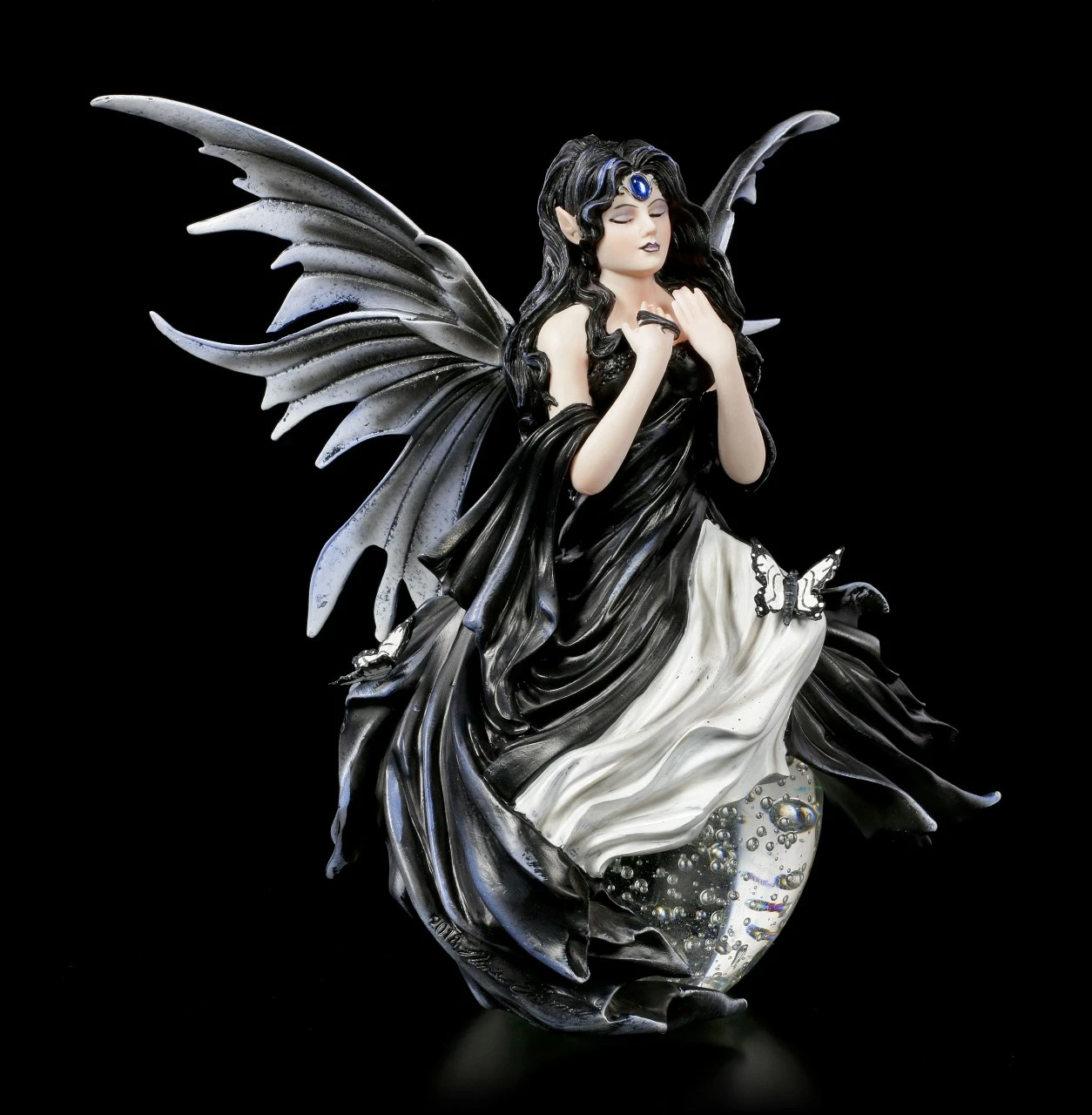 Elfen Figur Auf Glaskugel - Gathering Storm By Nene Thomas 3 Elfen Figur Auf Glaskugel - Gathering Storm By Nene Thomas