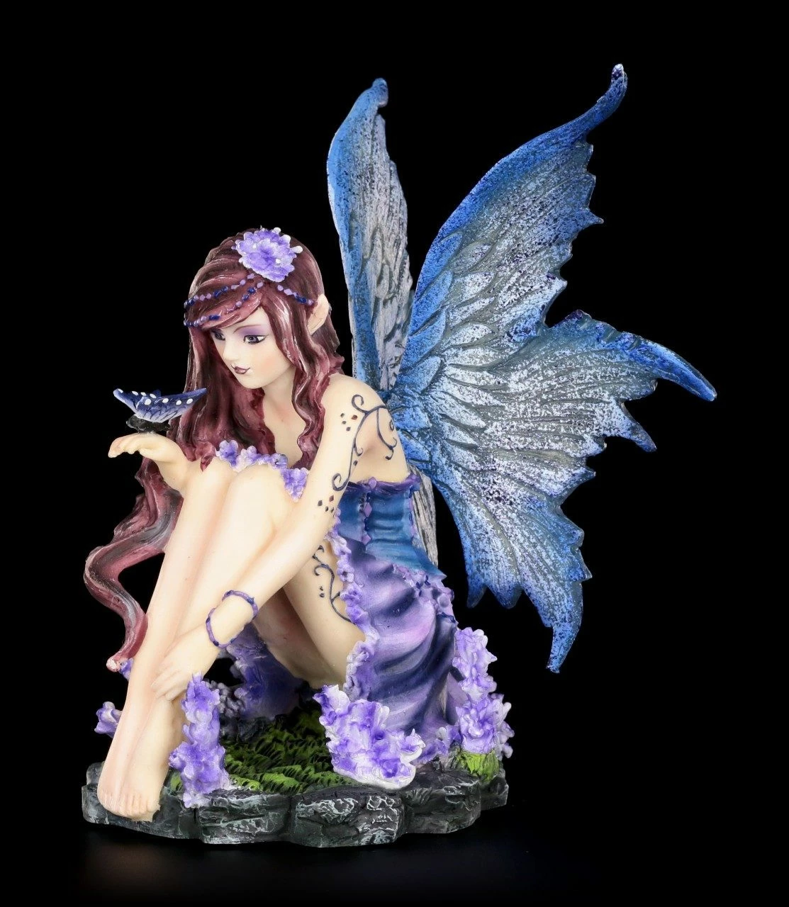 Elfen Figur - Azure Bewundert Schmetterling 3 Elfen Figur - Azure Bewundert Schmetterling