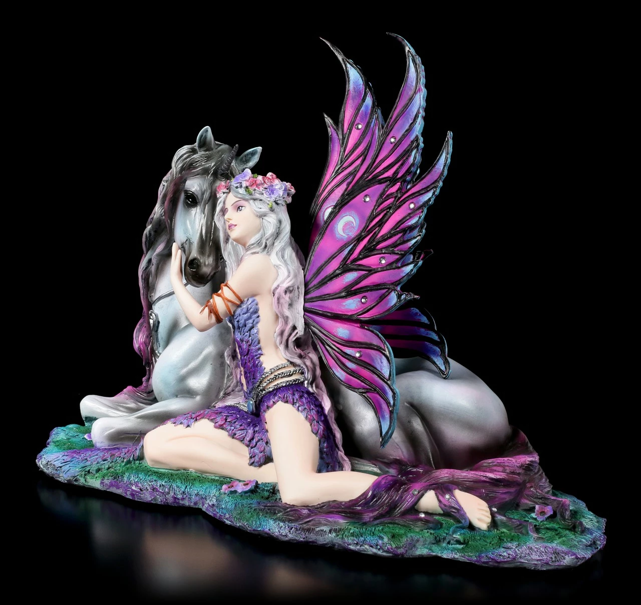 NEMESIS NOW Elfen Figur - Evania Mit Einhorn 5 NEMESIS NOW Elfen Figur - Evania Mit Einhorn – Bild 3