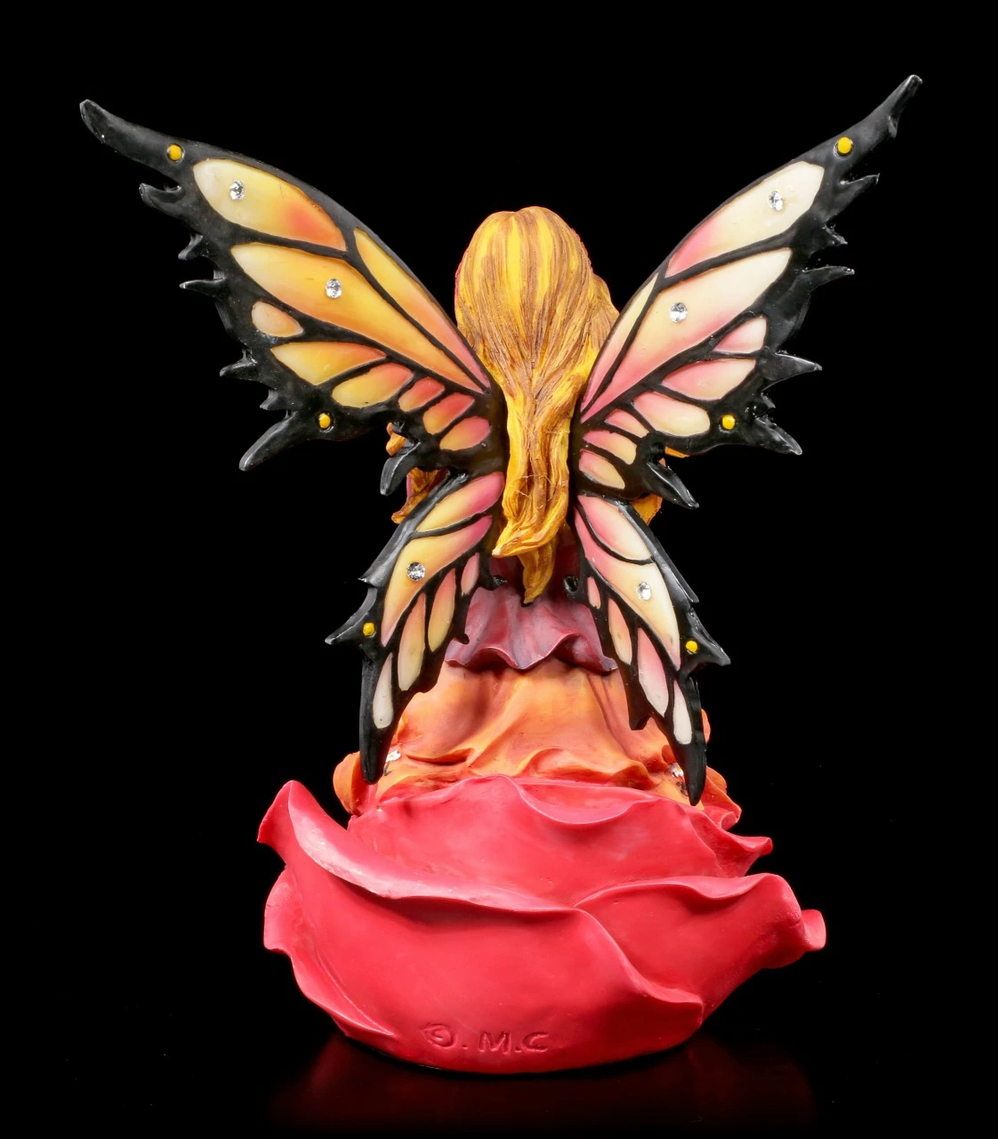 Elfen Figur - Isara Auf Rosenblüte Mit Kristallkugel 6 Elfen Figur - Isara Auf Rosenblüte Mit Kristallkugel – Bild 4