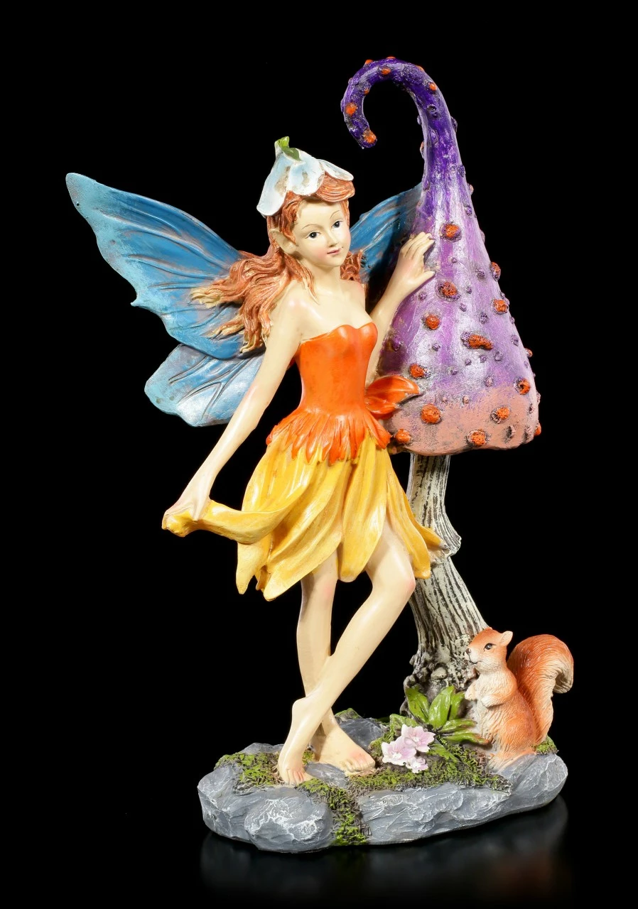 Elfen Figur - Nienna Mit Pilz Und Eichhörnchen 4 Elfen Figur - Nienna Mit Pilz Und Eichhörnchen – Bild 2