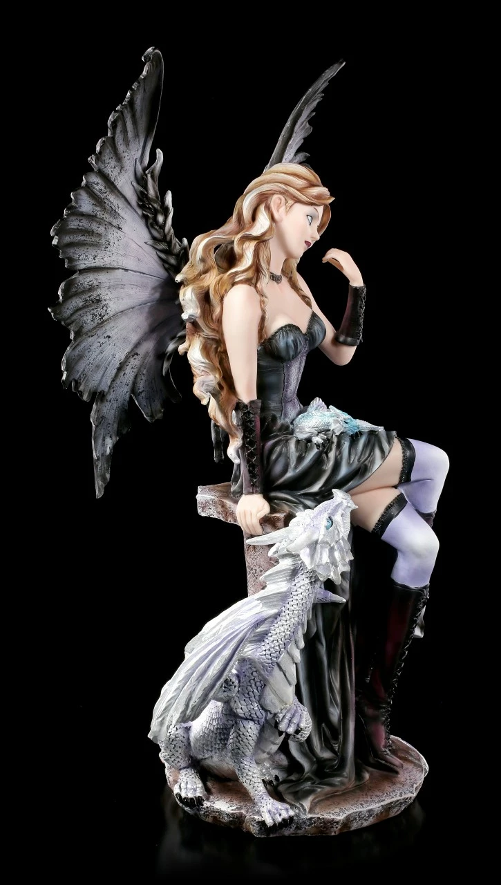 Elfen Figur Groß - Ruti Sitzend Mit Drache 7 Elfen Figur Groß - Ruti Sitzend Mit Drache – Bild 5