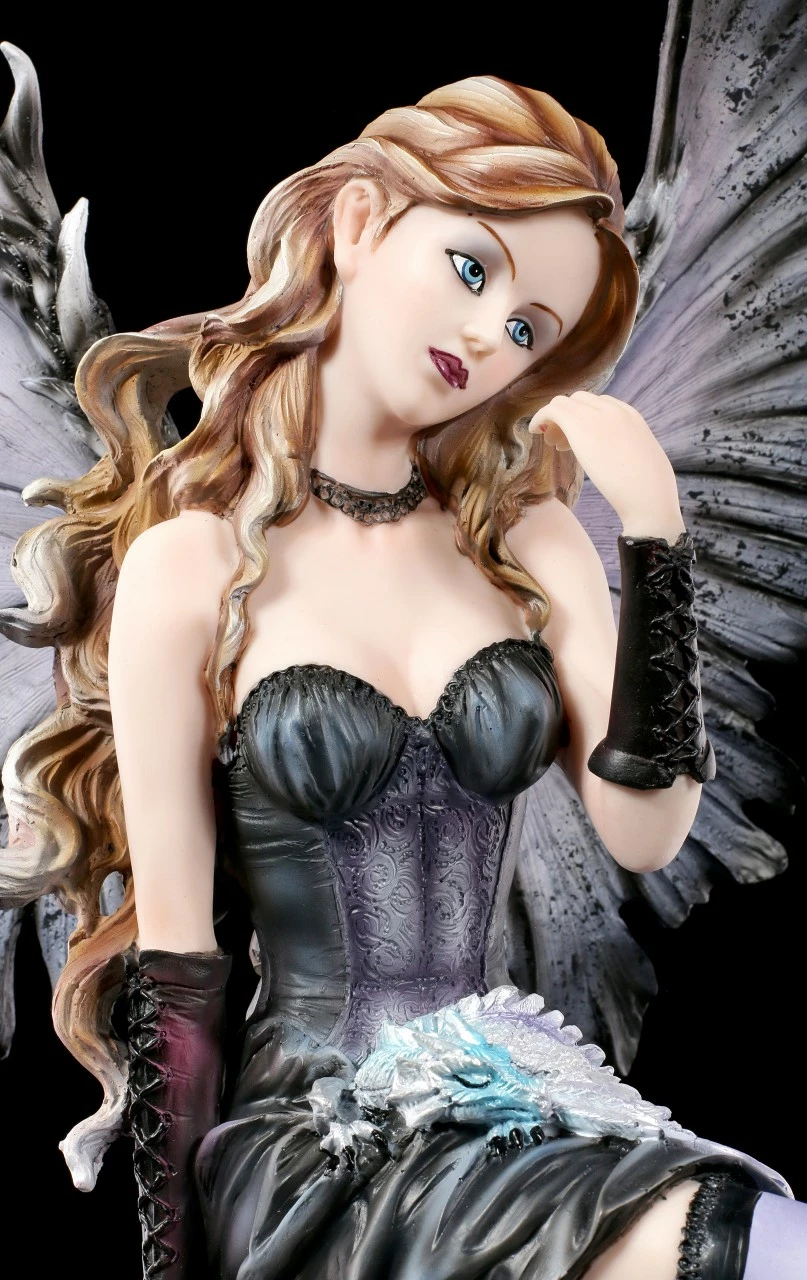 Elfen Figur Groß - Ruti Sitzend Mit Drache 8 Elfen Figur Groß - Ruti Sitzend Mit Drache – Bild 6