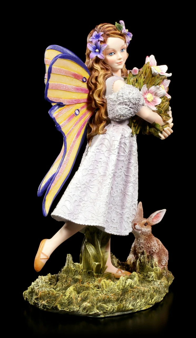 Elfen Figur - Shanty Mit Blumen Und Hase 4 Elfen Figur - Shanty Mit Blumen Und Hase – Bild 2
