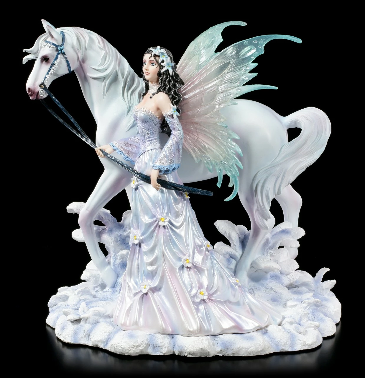 Elfen Figur Mit Pferd - Winter Wings By Nene Thomas 4 Elfen Figur Mit Pferd - Winter Wings By Nene Thomas – Bild 2