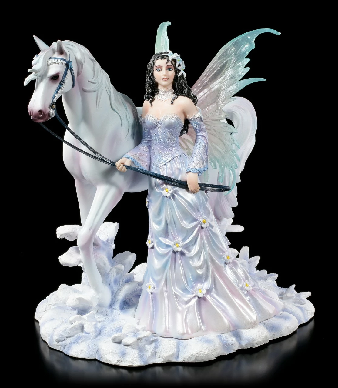 Elfen Figur Mit Pferd - Winter Wings By Nene Thomas 8 Elfen Figur Mit Pferd - Winter Wings By Nene Thomas – Bild 6