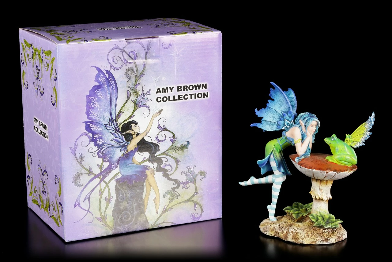 Elfen Figur Mit Frosch - Frog Gossip 11 Elfen Figur Mit Frosch - Frog Gossip – Bild 9