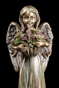 Engel Figur - Lächelnd Mit Blumenkorb -FIGUREN Verkäufe Engel Blumen 5 1280x1280