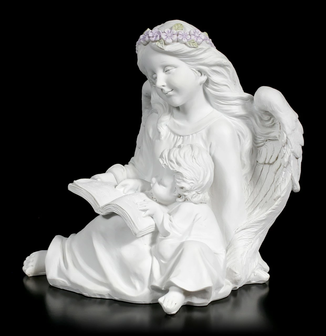 Engel Figur Mit Kind Und Buch 4 Engel Figur Mit Kind Und Buch – Bild 2