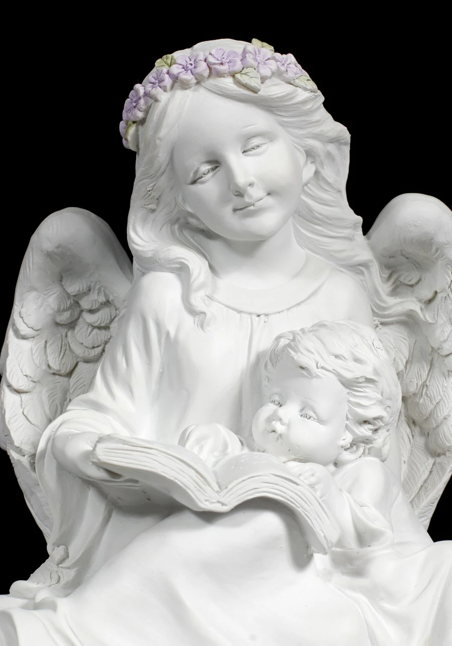 Engel Figur Mit Kind Und Buch 9 Engel Figur Mit Kind Und Buch – Bild 7