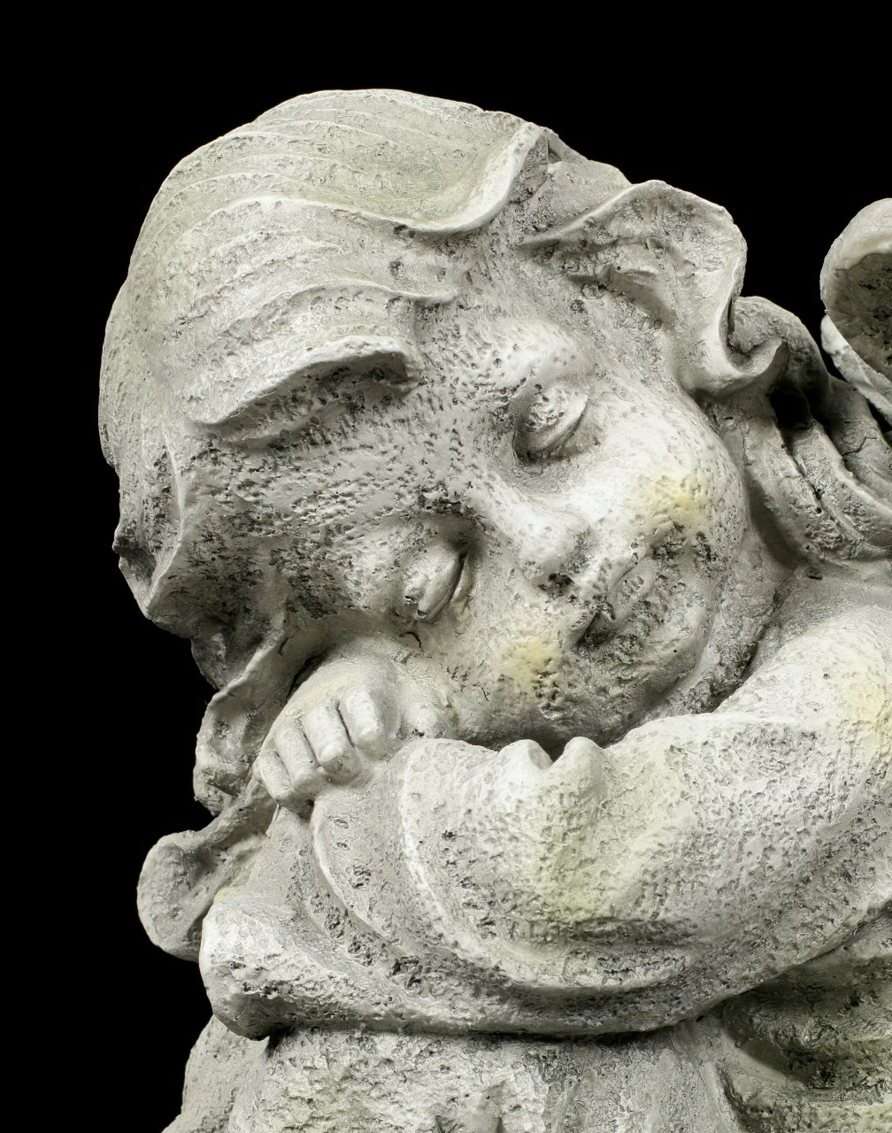 Engel Gartenfigur - Kind Schlafend Links - Klein 7 Engel Gartenfigur - Kind Schlafend Links - Klein – Bild 5