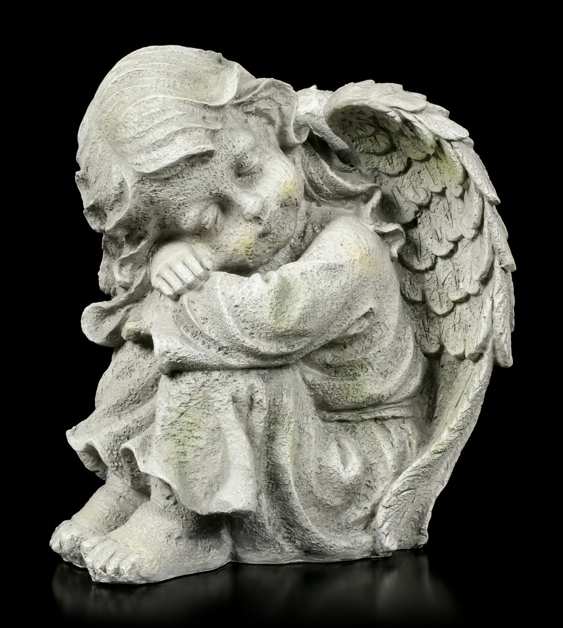 Engel Gartenfigur - Kind Schlafend Links - Klein 8 Engel Gartenfigur - Kind Schlafend Links - Klein – Bild 6