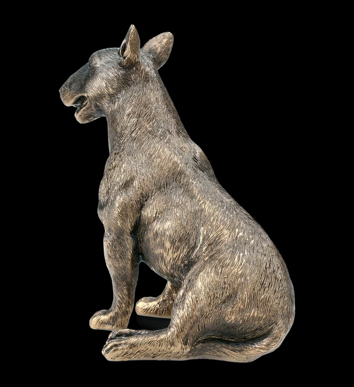 Hunde Figur - Bullterrier Bronzefarben 4 Hunde Figur - Bullterrier Bronzefarben – Bild 2