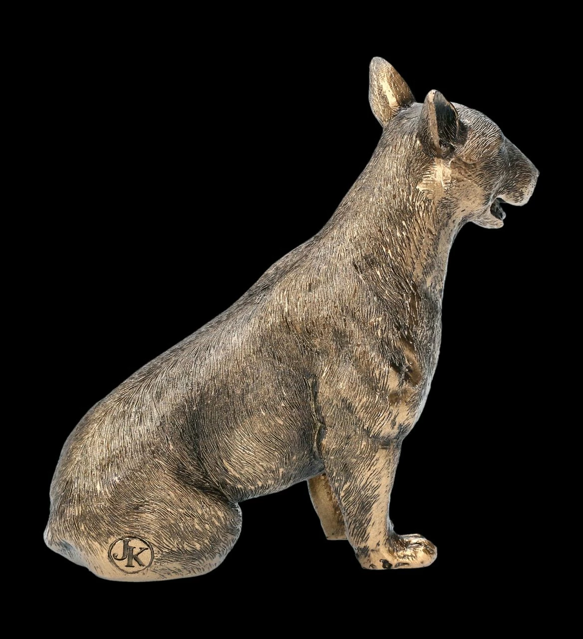 Hunde Figur - Bullterrier Bronzefarben 7 Hunde Figur - Bullterrier Bronzefarben – Bild 5