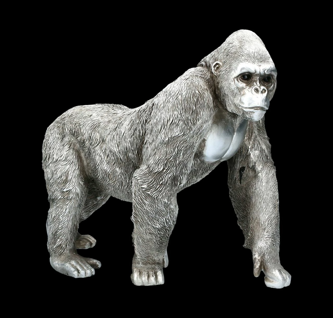 Affen Figur - Gorilla Antik Silber 3 Affen Figur - Gorilla Antik Silber