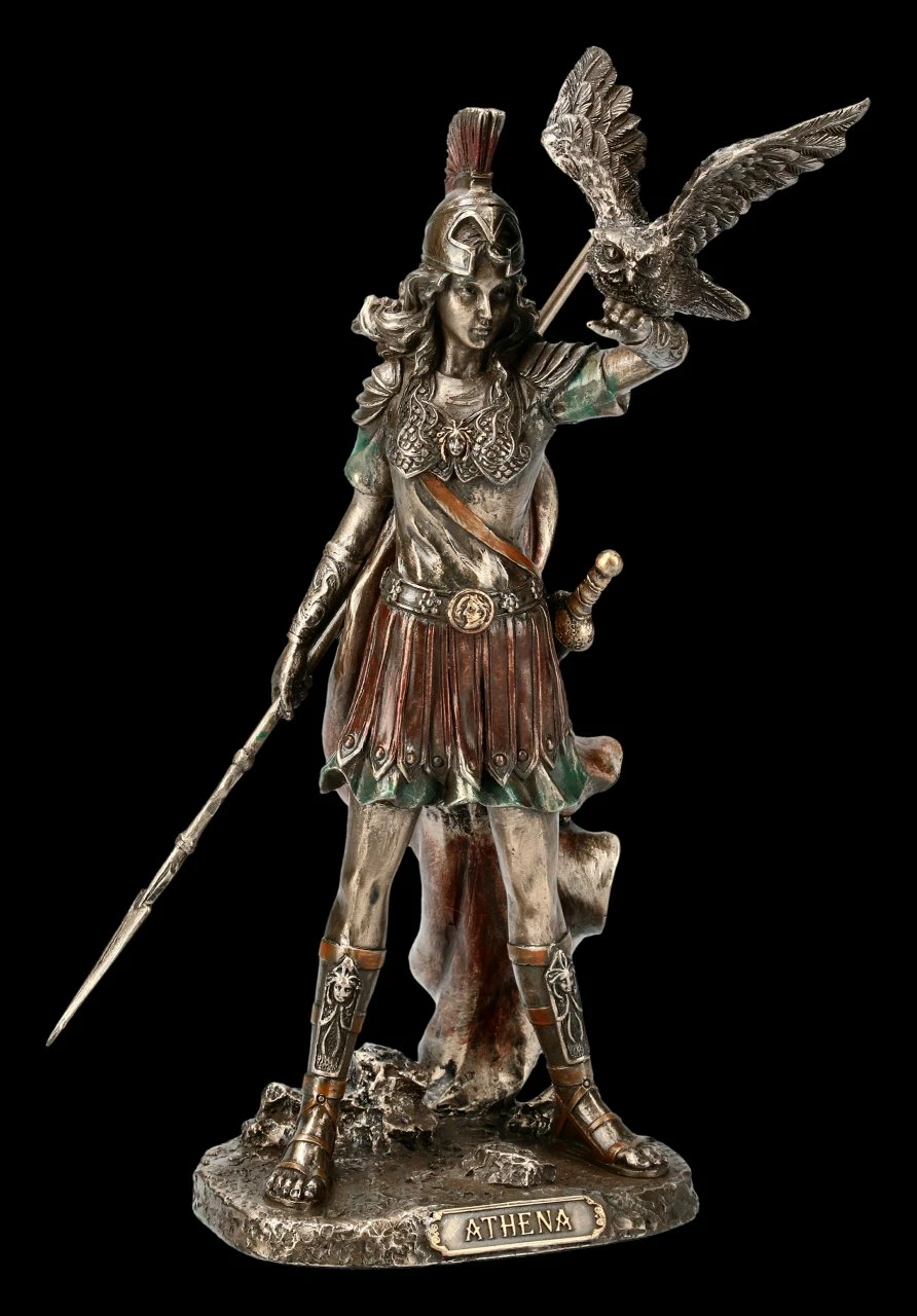 Athena Figur - Mit Speer Und Eule 3 Athena Figur - Mit Speer Und Eule