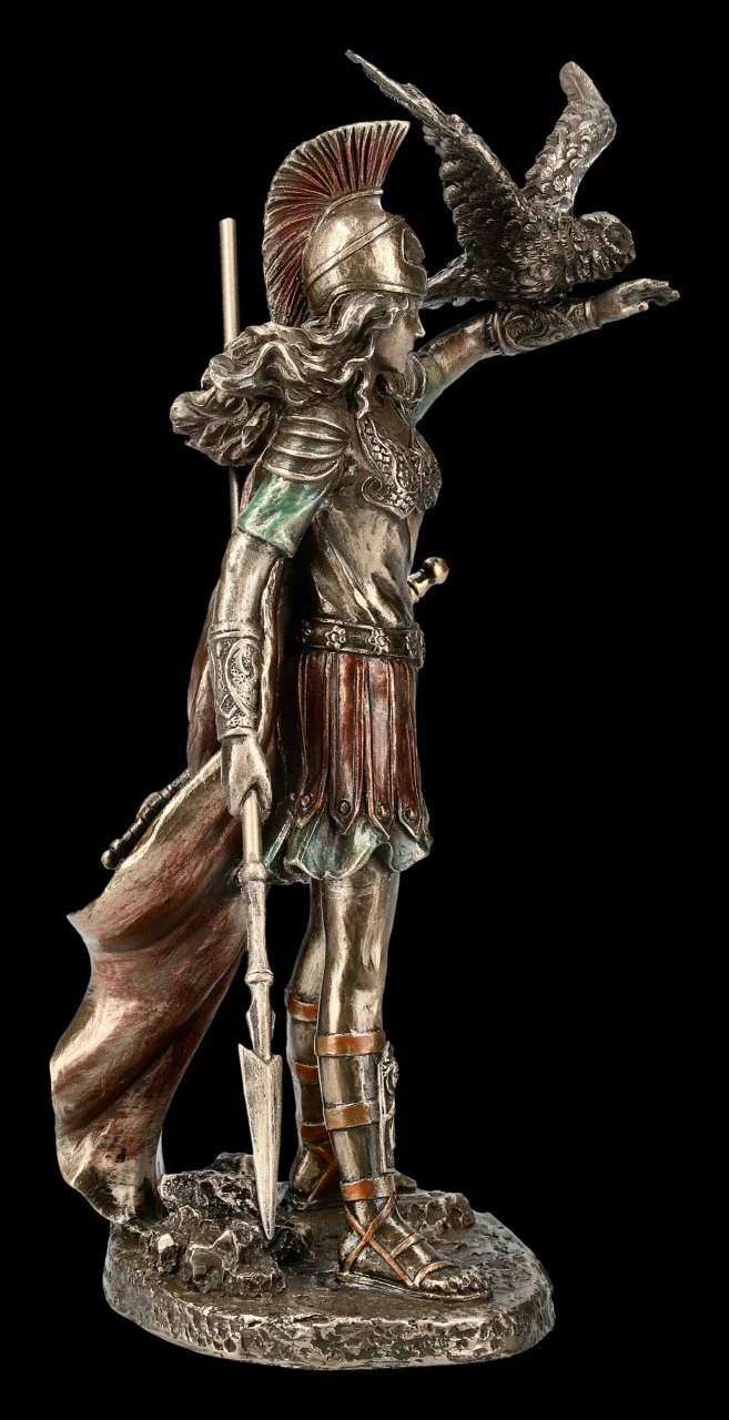 Athena Figur - Mit Speer Und Eule 7 Athena Figur - Mit Speer Und Eule – Bild 5