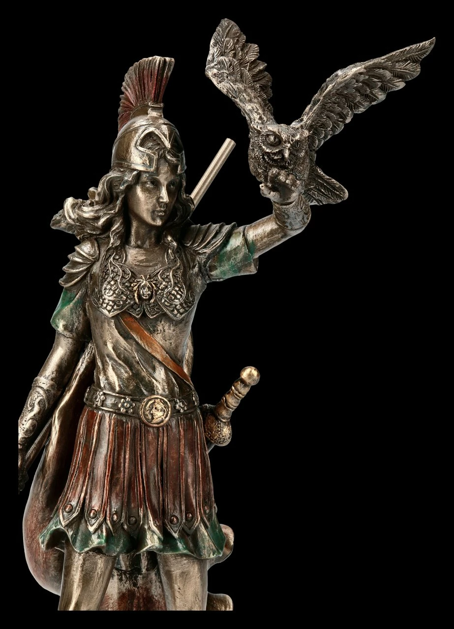Athena Figur - Mit Speer Und Eule 8 Athena Figur - Mit Speer Und Eule – Bild 6