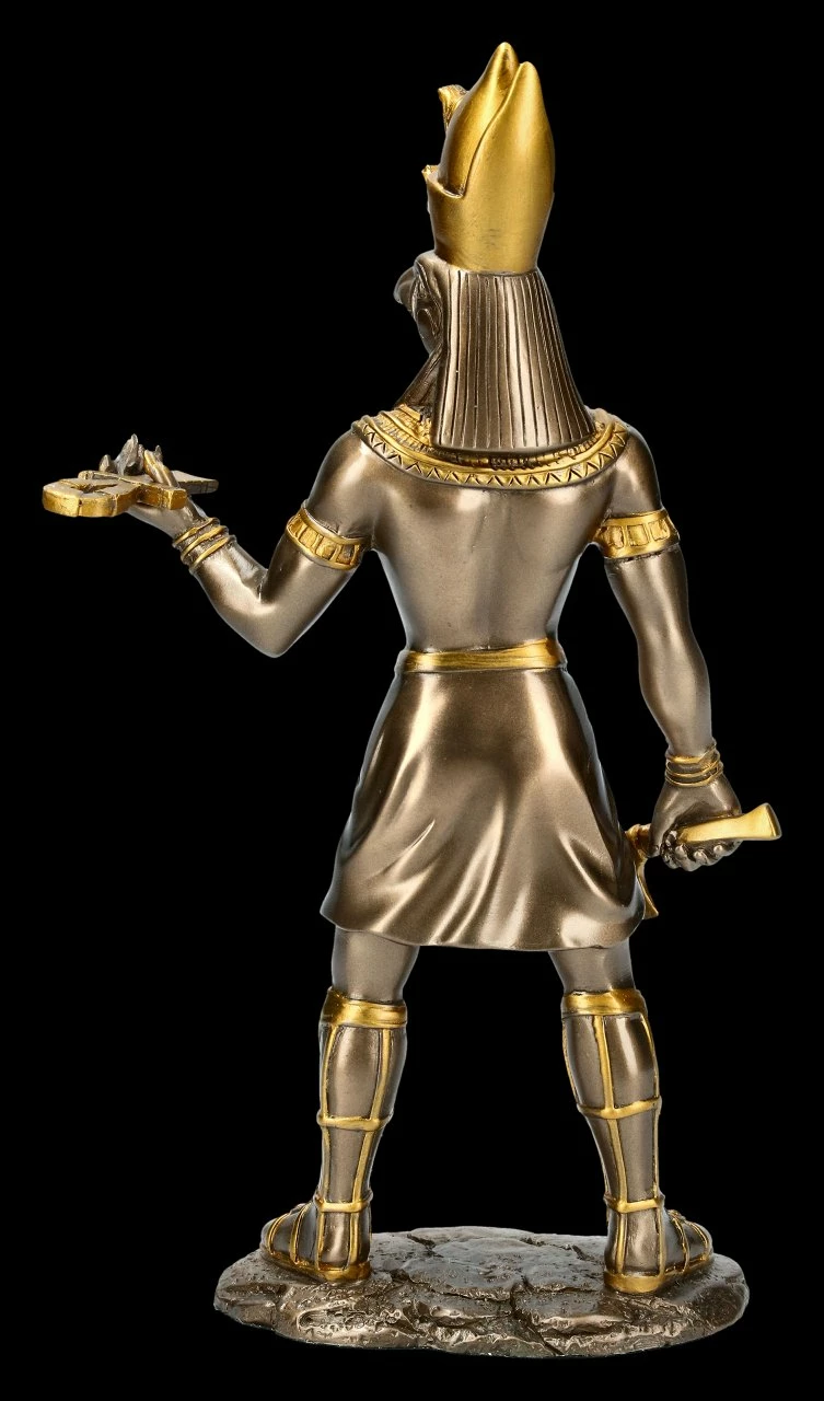 Ägyptische Krieger Figur - Horus - Bronziert 6 Ägyptische Krieger Figur - Horus - Bronziert – Bild 4