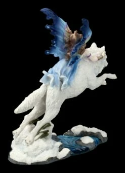 Schmetterlings-Elfe Reitet Auf Wolf - Free Spirit -FIGUREN Verkäufe FS13436 Schmetterlings Elfe reitet auf Wolf Free Spirit 5 1280x1280