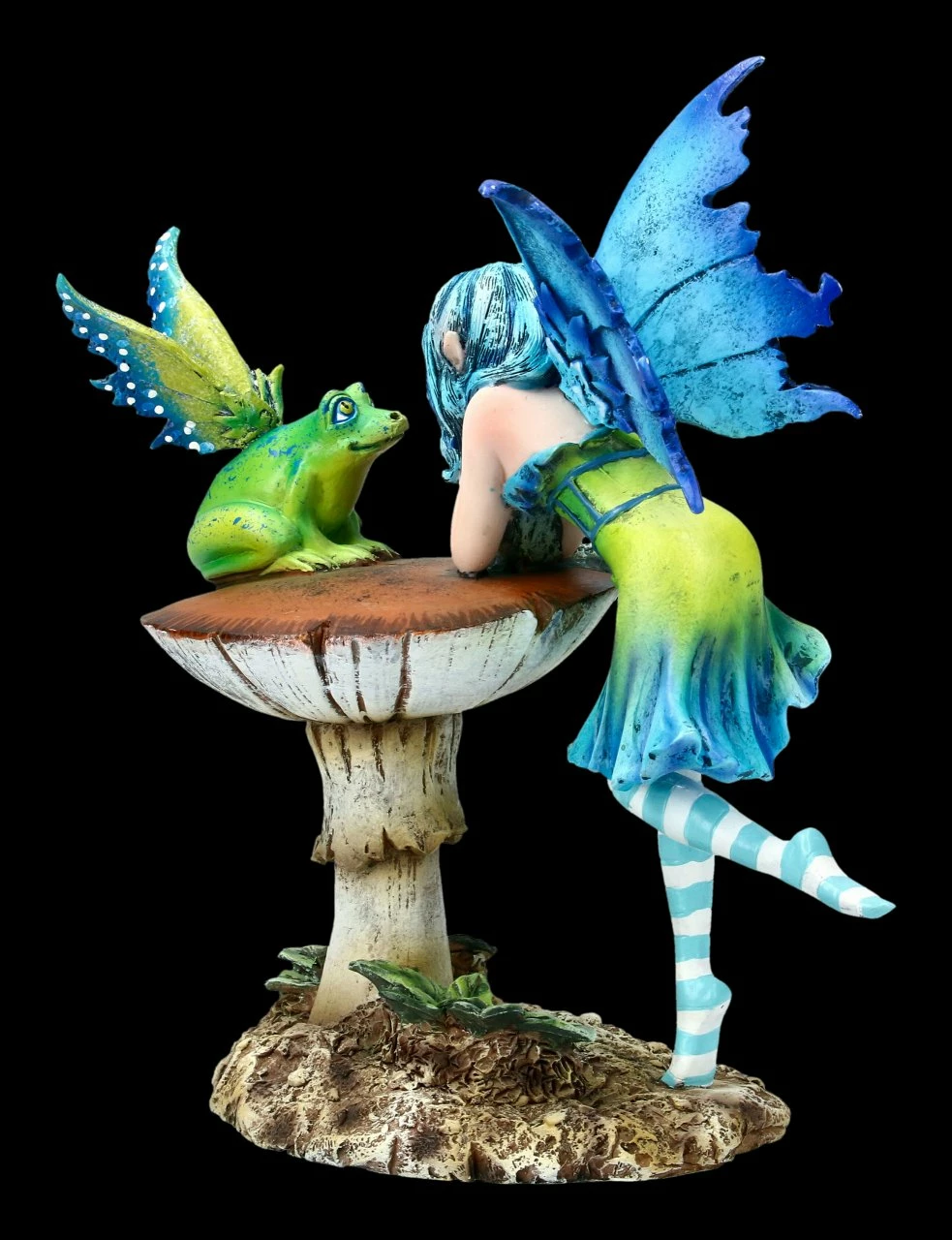 Elfen Figur Mit Frosch - Frog Gossip 7 Elfen Figur Mit Frosch - Frog Gossip – Bild 5