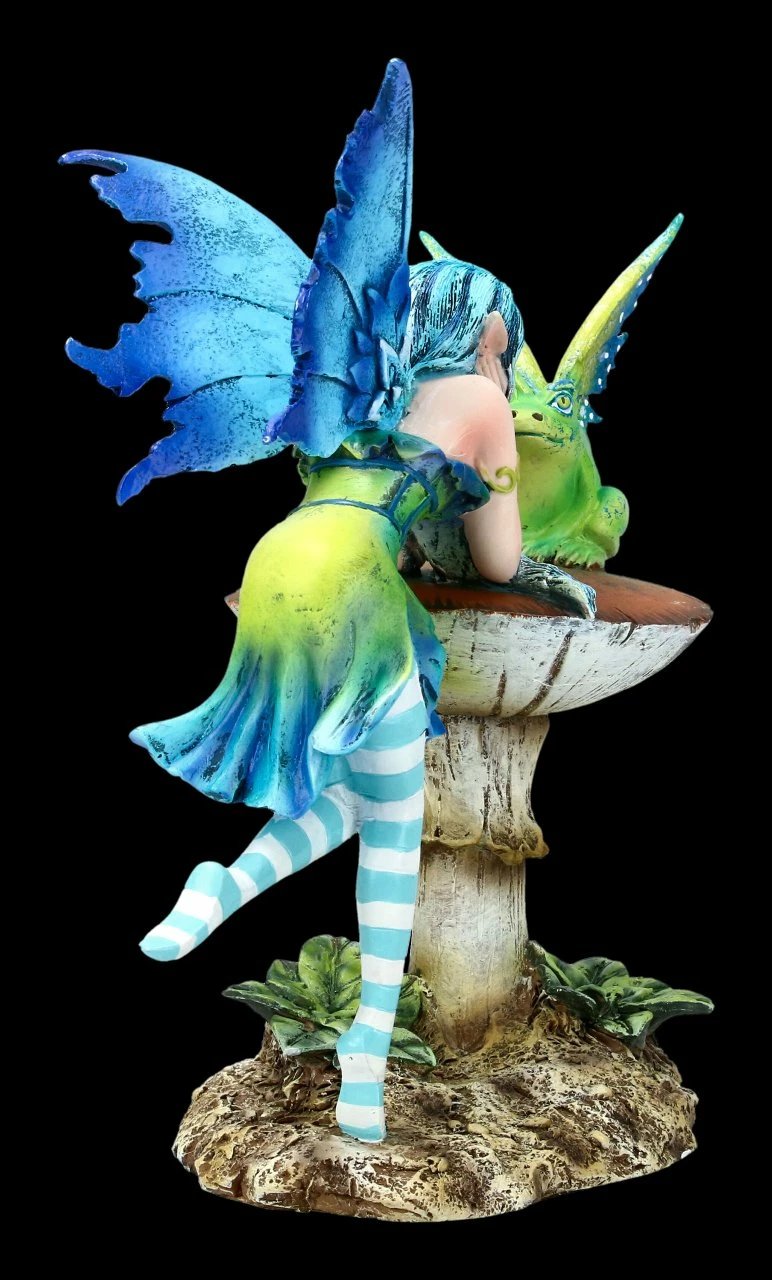 Elfen Figur Mit Frosch - Frog Gossip 8 Elfen Figur Mit Frosch - Frog Gossip – Bild 6