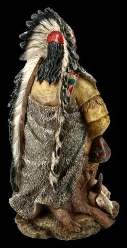 Indianer Figur - Häuptling Sitzend Mit Friedenspfeife -FIGUREN Verkäufe FS15244 Indianer Figur Haeuptling sitzend mit Friedenspfeife 7 1280x1280