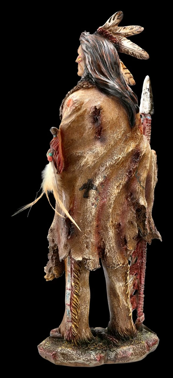 Indianer Figur - Krieger Mit Speer 6 Indianer Figur - Krieger Mit Speer – Bild 4