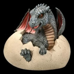 Garten Figur - Drache Feo Schlüpft Aus Ei