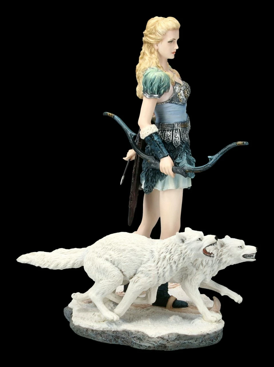 Skadi Figur Mit Wölfen - Nordische Winter Göttin 7 Skadi Figur Mit Wölfen - Nordische Winter Göttin – Bild 5
